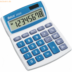 Ibico Tischrechner 208X weiß/blau