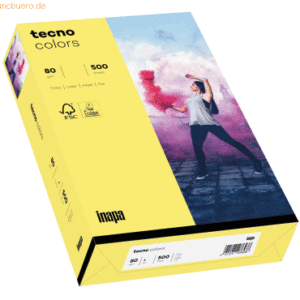 Inapa Multifunktionspapier tecno colors A3 80 g/qm VE=500 Blatt mittel