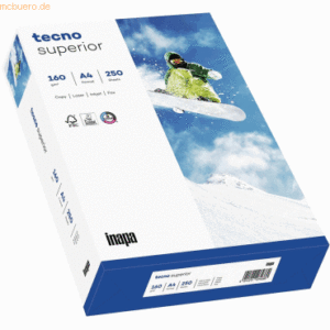 Inapa tecno Multifunktionspapier Tecno Superior A4 160 g/qm weiß VE=25