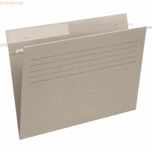 50 x Atlanta Hängemappe Moberta Folio Fenster links grau