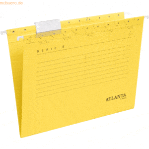 25 x Atlanta Hängemappe Serie-E A4 gelb