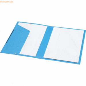 50 x Jalema Eckspannmappe Secolor Folio blau