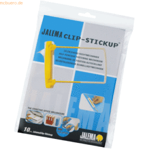 Jalema Abheftmechanik JalemaClip-Stickup gelb/weiß VE=10 Stück