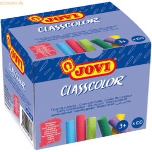 Jovi Tafelkreiden Classcolor VE=100 Stück farbig sortiert Staubschutzb