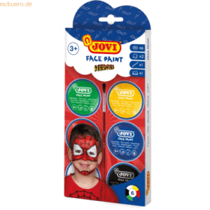 Jovi Fasching-Schminke VE=6x8ml Face Paint Set Heroes