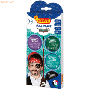 Jovi Fasching-Schminke VE=6x8ml Face Paint Set Pirates