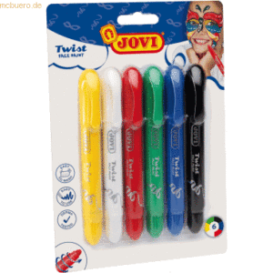 Jovi Kinderschminkstifte Twist Face Paint VE=6 Stück Blister