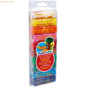 Jovi Plastilina Knete Blister VE=10 Farben a 25g