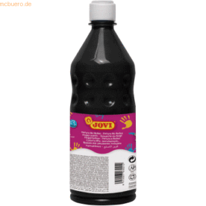 Jovi Fingerfarbe schwarz Flasche a 750 ml