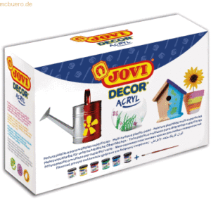 Jovi Acrylfarben Jovidecor VE=6 Farben a 55ml farblich sortiert