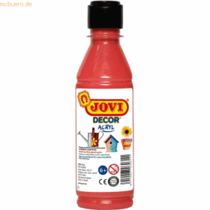 Jovi Acrylfarbe Jovidecor zinnoberrot 250ml Flasche