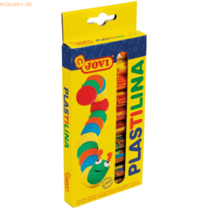 Jovi Plastilina Knete VE=10 Farben a 15g