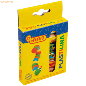 Jovi Plastilina Knete Schachtel VE=6 Farben a 15g