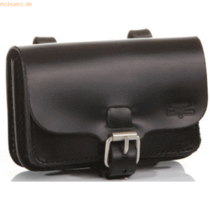 Mika Gürteltasche M Querformat Sattelleder 15x5x11cm schwarz