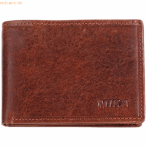 Mika Mini Geldbörse Querformat RFID Leder 10x7