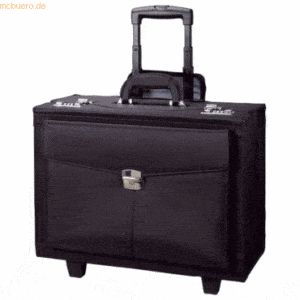 Alassio Pilotenkoffer Rocca II Trolley 46x39x27cm Microfaser schwarz