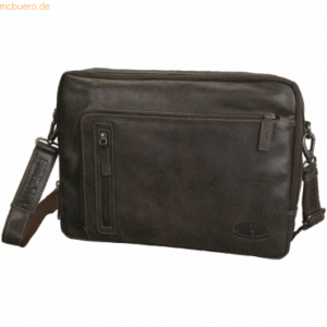 Pride&Soul Umhängetasche King 39x27x6cm Leder braun