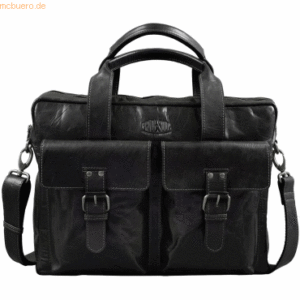 Pride & Soul Laptoptasche Real me 400x280x150mm Leder schwarz