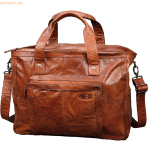 Pride & Soul Tasche Weekender Royal T 460x350x240mm Leder cognac