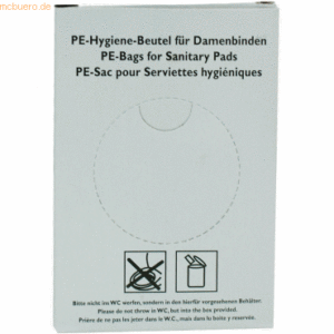 k.A. Hygienebeutel-Nachfüllpack PE weiß 15my VE=30 Stück