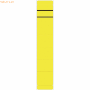 k.A. Ordnerrückenschilder 60x192mm selbstklebend gelb VE=10 Stück