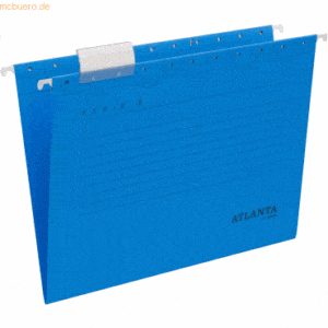 25 x Atlanta Hängemappe Serie E A4 240g/qm blau