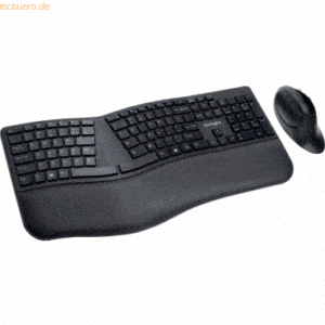 Kensington Pro Fit Ergo Kabelloses Desktop Set schwarz