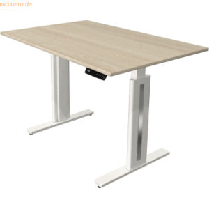 Kerkmann Sitz-/Stehtisch Move 3 fresh BxTxH 120x80x72-120cm ahorn/weiß