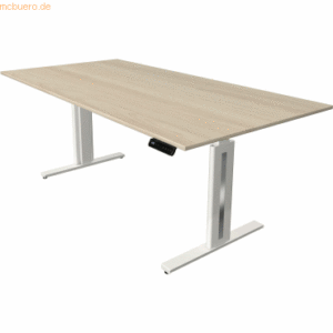 Kerkmann Sitz-/Stehtisch Move 3 fresh BxTxH 200x100x72-120cm ahorn/wei