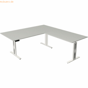 Kerkmann Sitz-/Stehtisch Move 3 BxTxH 200x220x72-120cm + Anbautisch li