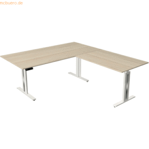 Kerkmann Sitz-/Stehtisch Move 3 BxTxH 200x220x72-120cm + Anbautisch ah