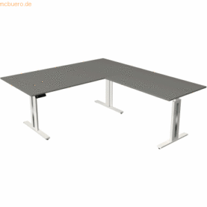 Kerkmann Sitz-/Stehtisch Move 3 BxTxH 200x220x72-120cm + Anbautisch gr