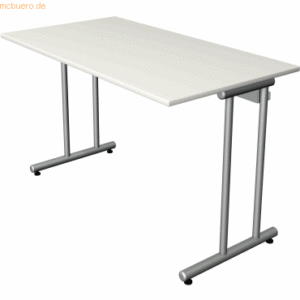 Kerkmann Schreibtisch SmartOffice C-Fuß-Gestell 120x65x75cm weiß