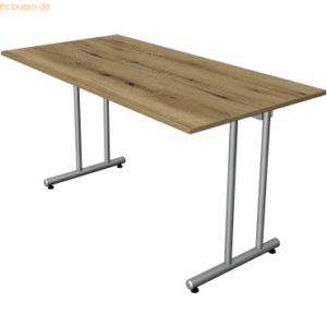 Kerkmann Schreibtisch SmartOffice C-Fuß-Gestell 140x70x75cm eiche