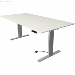 Kerkmann Sitz-/Stehtisch Move 3 BxTxH 200x100x72-120cm silber/weiß