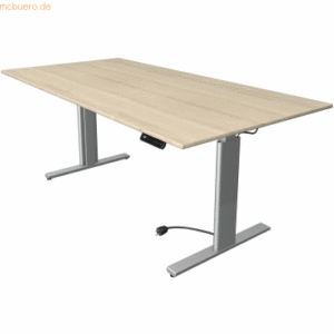 Kerkmann Sitz-/Stehtisch Move 3 BxTxH 200x100x72-120cm silber/ahorn