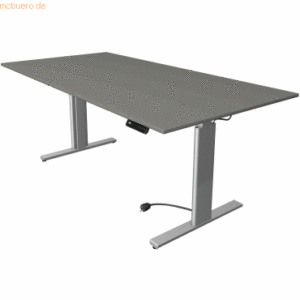 Kerkmann Sitz-/Stehtisch Move 3 BxTxH 200x100x72-120cm silber/grafit