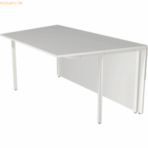Kerkmann Anbau-Theke Atalntis3 Tisch 1-seitig schräg 135x82x75cm weiß/