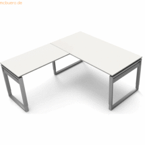 Kerkmann Schreibtisch Form5 160 Bügel-Gestell 160x80x68-82cm / Anbau 1