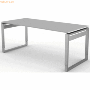 Kerkmann Schreibtisch StageOne Form 5 BxT 180x80cm lichtgrau