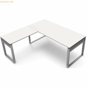 Kerkmann Schreibtisch Form5 180 Bügel-Gestell 180x80x68-82cm / Anbau 1