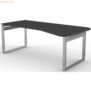 Kerkmann Freiformtisch StageOne Form 5 BxT 195x80/100cm anthrazit