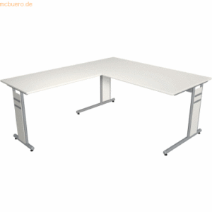 Kerkmann Schreibtisch Form4 160 C-Fuß-Gestell 160x80x68-82cm / Anbau 1
