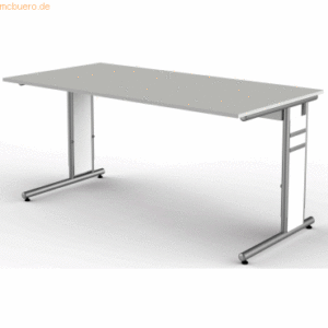 Kerkmann Schreibtisch StageOne Form 4 BxT160x80cm lichtgrau