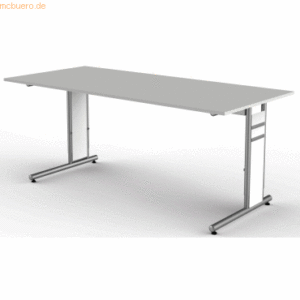 Kerkmann Schreibtisch StageOne Form 4 BxT180x80cm lichtgrau