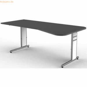 Kerkmann Freiformtisch StageOne Form 4 BxT 195x80/100cm anthrazit