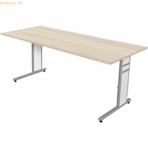 Kerkmann Schreibtisch Form4 C-Fuß-Gestell 180x80x68-82cm ahorn