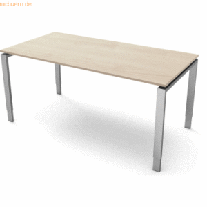 Kerkmann Schreibtisch Form5 4-Bein-Gestell 160x80x68-82cm ahorn
