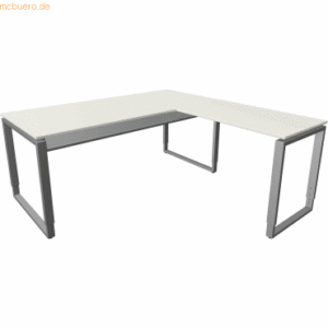 Kerkmann Schreibtisch Architekt BxTxH 180x180x75cm (mit Anbautisch) we