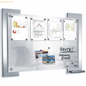 Kerkmann Infoboard Look HxB 840x1060mm Glas satiniert